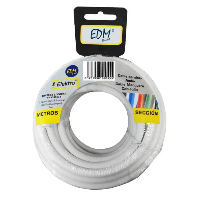 Coaxial TV Antenna Cable EDM 28230 White 25 m - Електроника Телевизори<<<Компютри| Електроника<<<BigBuy&&&Аудио и Видео
