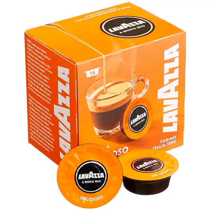COFFEE CAPSULES 16 LAVAZZA A MODO MIO DELIZIOSO - Кафе<<<Кухня<<<Praktiker&&&Кафе<<<Консумативи<<<Малки