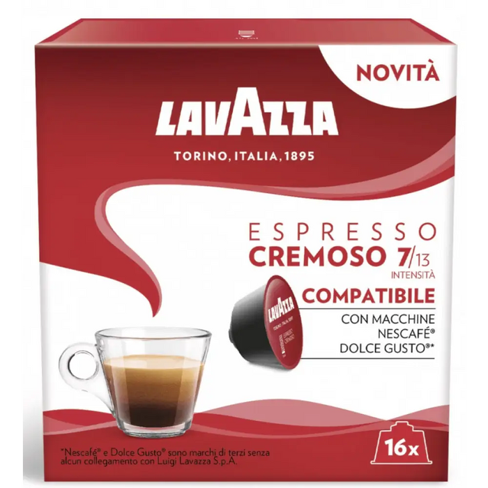 COFFEE CAPSULES 16 LAVAZZA DG ESPRESSO CREMOSO - Кафе и аксесоари<<<Кафемашини<<<Малки
