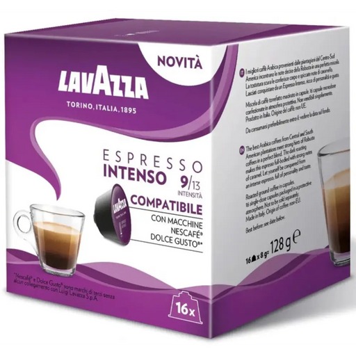COFFEE CAPSULES LAVAZZA DG ESPRESSO INTENSO 16 PCS - Кафе и аксесоари<<<Кафемашини<<<Малки