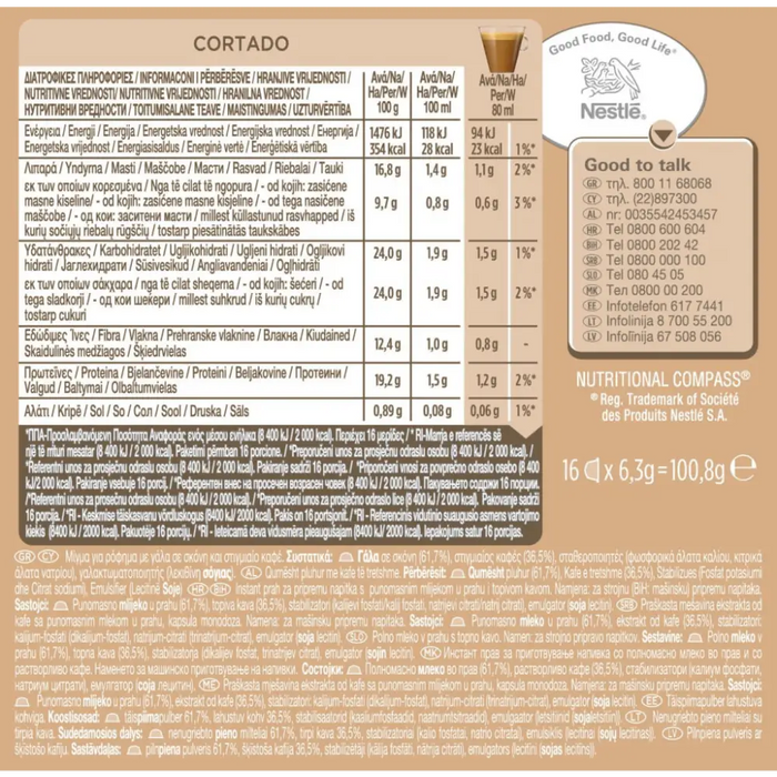 Coffee capsules NESCAFE Dolce Gusto Cortado Espresso Macchiato 16 drinks - Кафе и аксесоари<<<Кафемашини<<<Малки