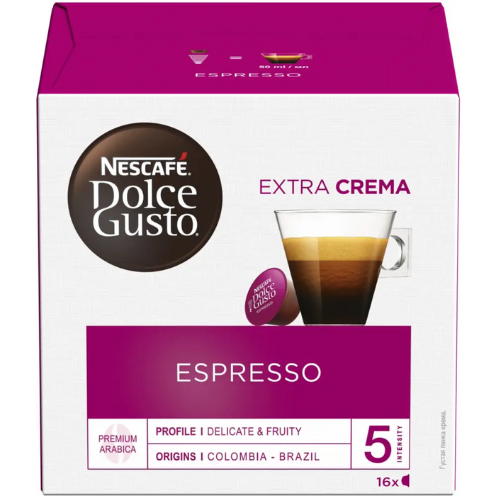 Coffee capsules NESCAFE Dolce Gusto Espresso 16 drinks - Кафе и аксесоари<<<Кафемашини<<<Малки