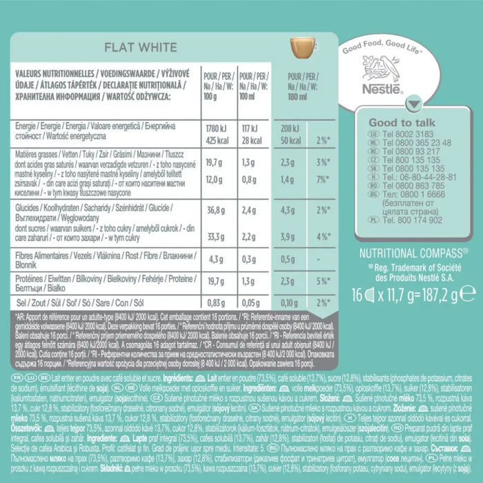 Coffee capsules NESCAFE Dolce Gusto Flat White 16 drinks - Кафе и аксесоари<<<Кафемашини<<<Малки