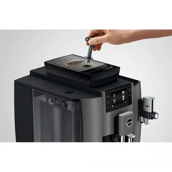 Coffee machine JURA W8 Dark Inox (EA) 15550 - Кафеавтомати<<<Кафемашини<<<Малки електроуреди<<<TechnoMix&&&Coffee