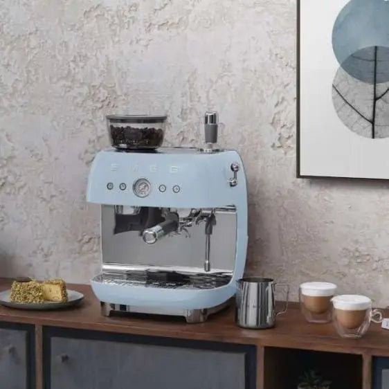 Coffee machine SMEG EGF03PBEU 15 bar 1650 W Pastel blue - Кафемашини еспресо<<<Кафемашини<<<Малки