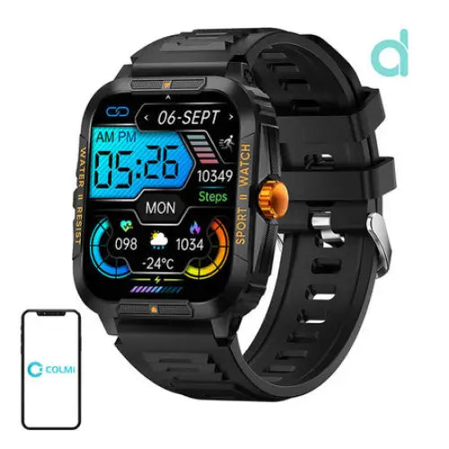 Colmi P76 smartwatch (black and orange) - Smartwatches<<<Smartwatches<<<InnproXML