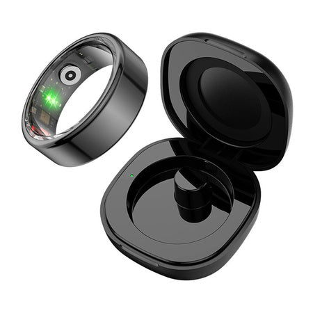 COLMI R02 Smart Ring, size 12, 21.3 mm (black) + charging case