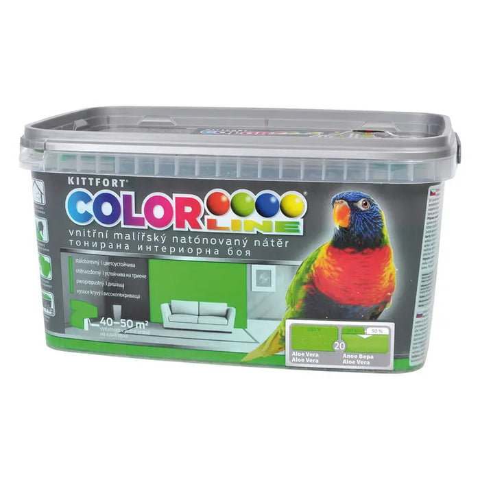 COLOR LATEX COLOR ALOE VERA 4 KG COLOR LINE - Цветни интериорни бои<<<Интериорни бои<<<Подови и стенни
