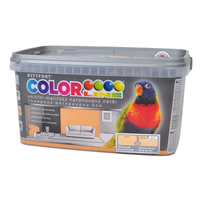 COLOR LATEX CL 25 GOLD SAND 4 KG COLOR LINE - Цветни интериорни бои<<<Интериорни бои<<<Подови и стенни