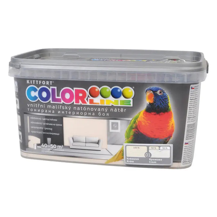 COLOR LATEX COLOR CREAM 4 KG COLOR LINE - Цветни интериорни бои<<<Интериорни бои<<<Подови и стенни