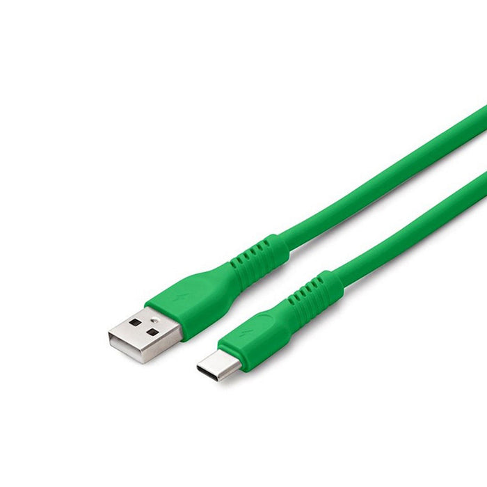 CABLE COLORUM USB-A TO USB-C 1.8M GREEN