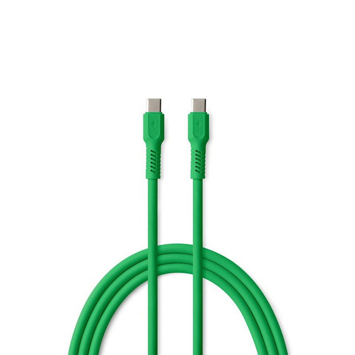CABLE COLORUM USB-C TO USB-C 1.8M GREEN