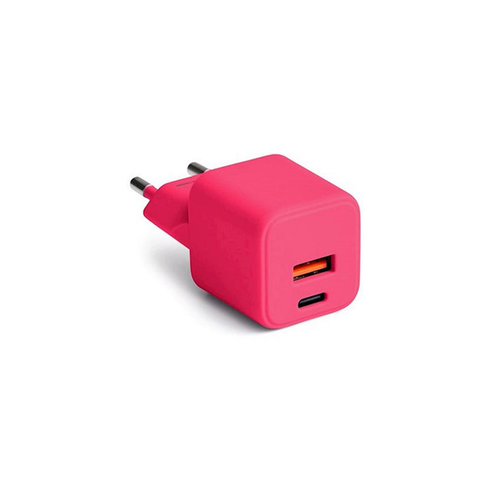 CHARGER 220V COLORUM USB-A/C 30W GAN RED USB A - 18 W, USB-C 30 W