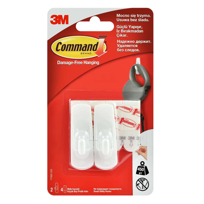 UNIVERSAL HANGERS SMALL 2PCS COMMAND
