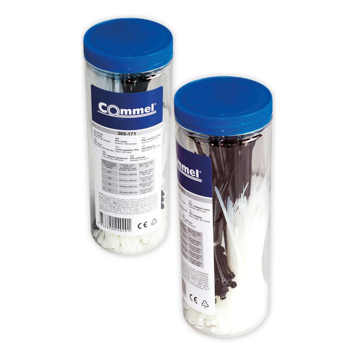 CABLE TIES WHITE AND BLACK 400 PCS
