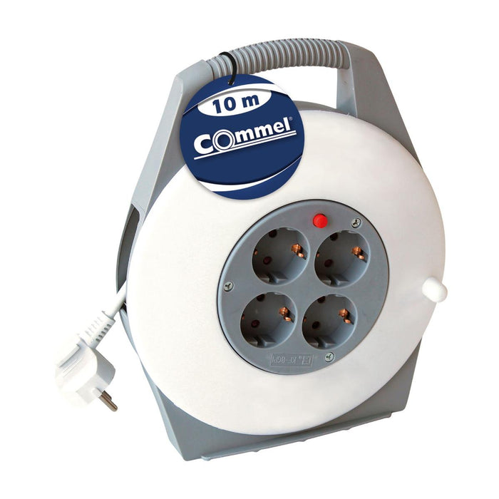 REEL 10M 4 SOCKETS SHUKO COMMEL