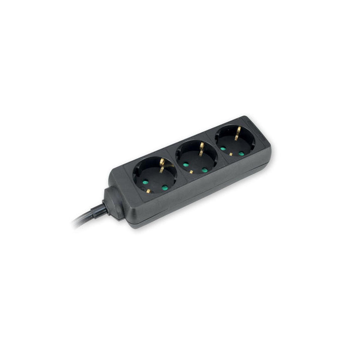 SPLITTER 3 SOCKETS 3M BLACK COMMEL