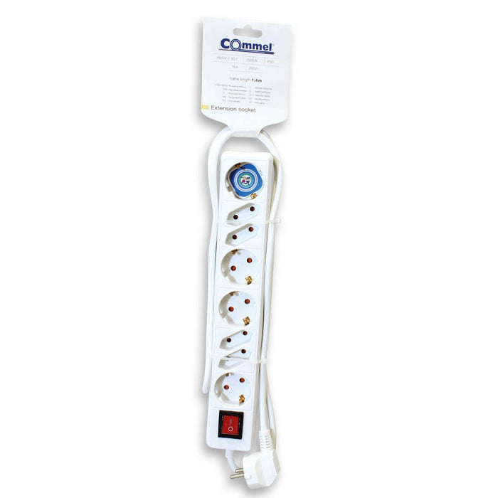 SPLITTER 8 SOCKETS WRENCH 1.4M WHITE COMMEL