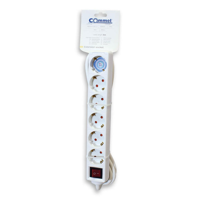 SPLITTER 6 SOCKETS WRENCH 3 M WHITE COMMEL