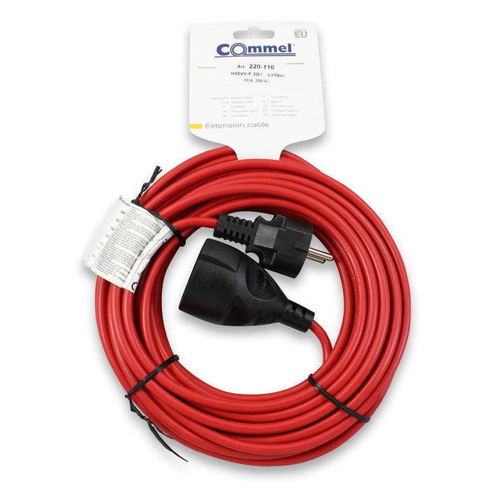 EXTENSION 10M H05VV-F 3G1MM2 COMMEL