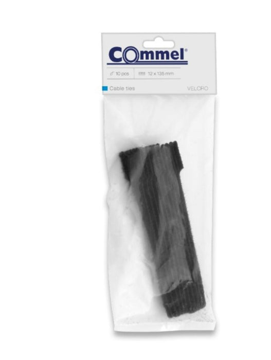 CABLE TIES SELF-ADHESIVE 135/12MM 10 PCS COMMEL