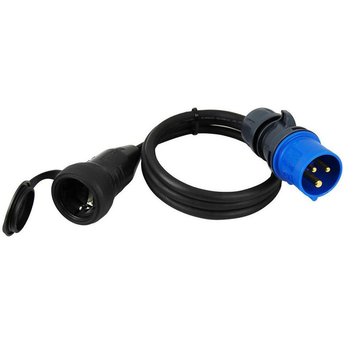 ADAPTER WITH CABLE H05RR-F 3GX1.5 FROM CEE 2P+T 16A TO SHUKO 1.5M COMMEL