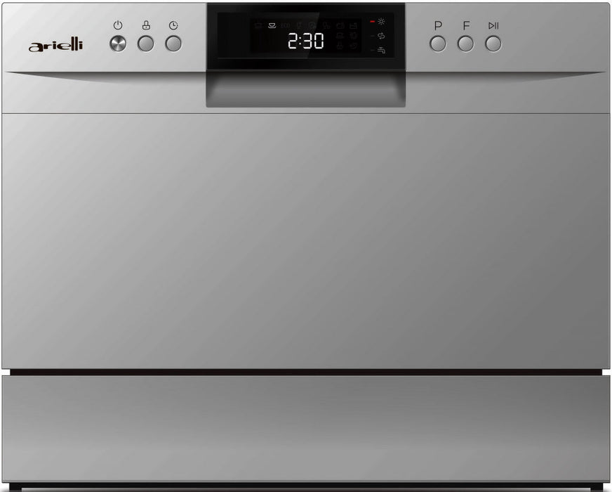 Compact dishwasher Arielli ADW6-3602HN Silver - Съдомиялни компактни<<<Съдомиялни машини<<<Домакински