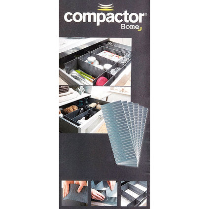 DRAWER DIVIDER GREY 44X10 CM COMPACTOR