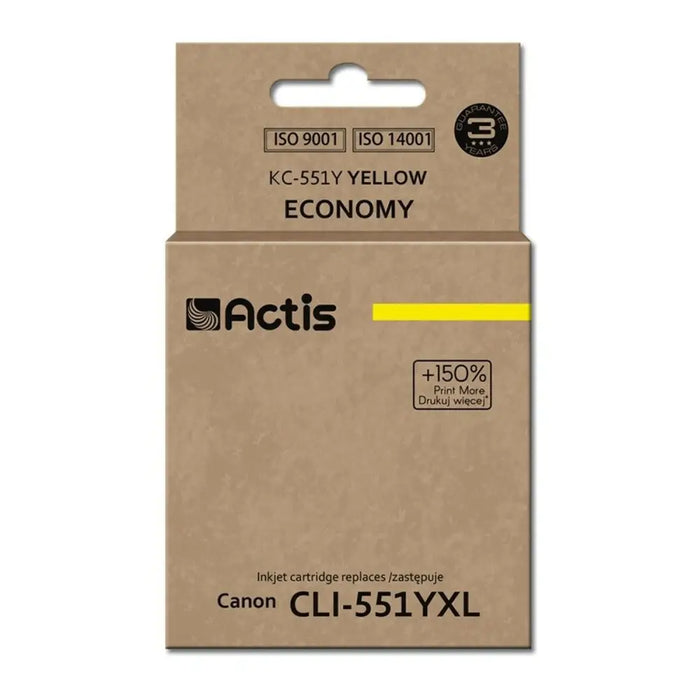 Compatible Ink Cartridge Actis KC-551Y Yellow - Оригинални Касети с Мастило<<<Електроника Периферни и резервни