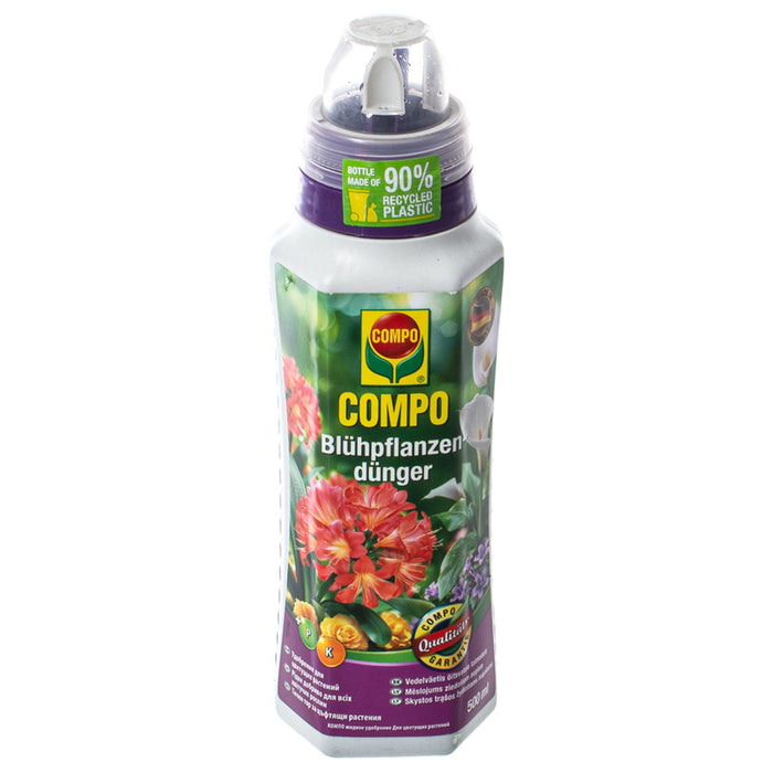 LIQUID FERTILIZER FOR FLOWERING PLANTS 0.5L COMPO