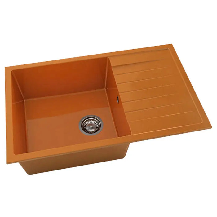 COMPOSITE KITCHEN SINK 80X49 CM. FAT 228 POLYMER MARBLE - Кухненски мивки<<<Кухненски мивки<<<Кухня<<<Praktiker