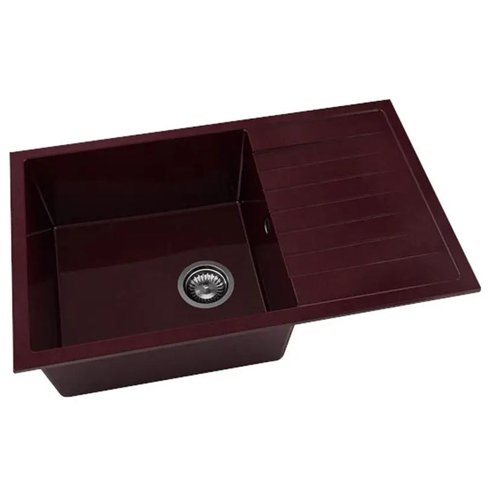 COMPOSITE KITCHEN SINK 80X49 CM. FAT 228 POLYMER MARBLE - Кухненски мивки<<<Кухненски мивки<<<Кухня<<<Praktiker