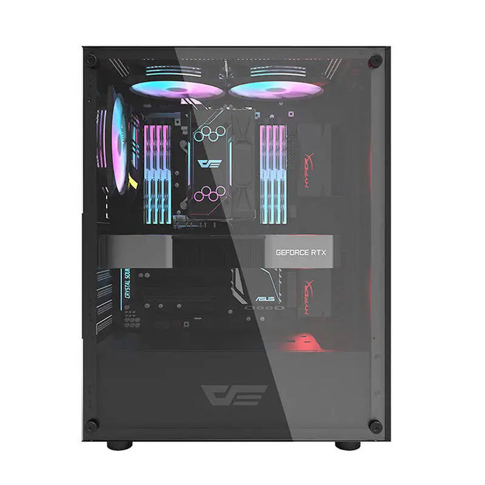 Computer case Darkflash DK100 (black) - Without fan<<<PC Cases<<<Gaming<<<InnproXML
