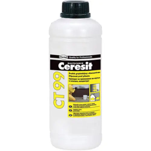 CONCENTRATE AGAINST MOLD AND MOLD 1 L CERESIT CT 99 - Почистващи материали<<<Мазилки грундове и лакове<<<Строителни