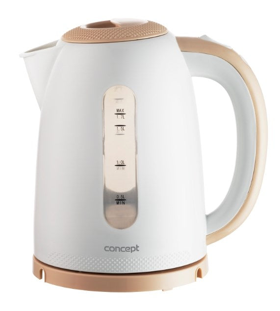 Concept RK2331 electric kettle 1.7 L 2200 W Beige, White