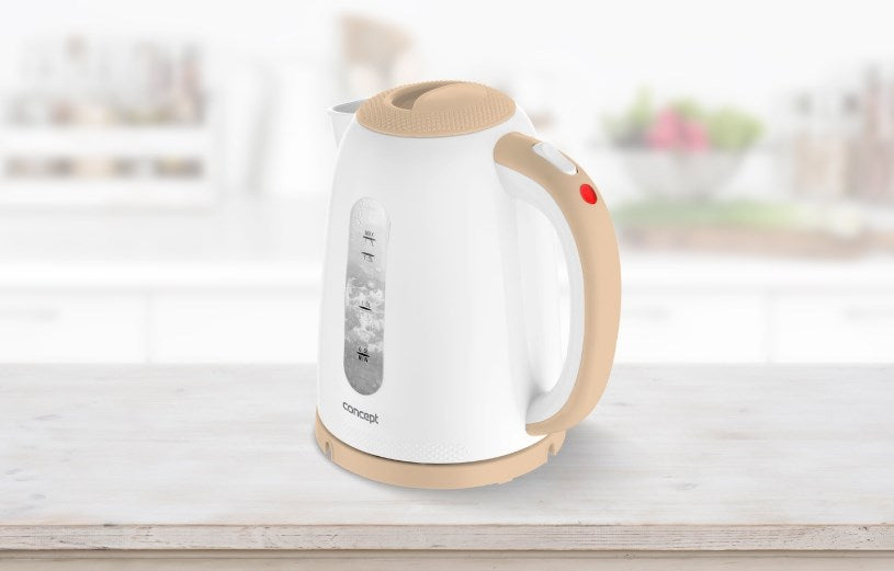 Concept RK2331 electric kettle 1.7 L 2200 W Beige, White