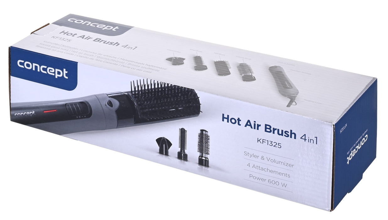 Concept KF1325 hair styling tool Curling iron Warm Grey 600 W 1.65 m