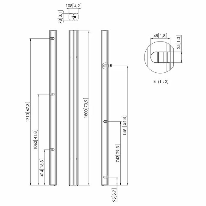 Connecting Tube Vogel’s 7227180 1,8 m Black - Електроника Периферни и резервни части<<<Компютри|