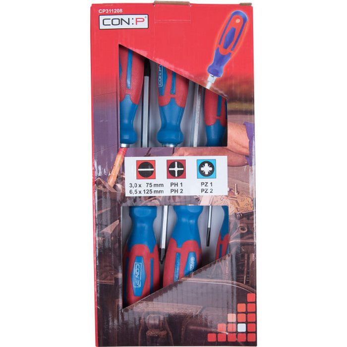 SCREWDRIVER SET 6 PCS CON:P