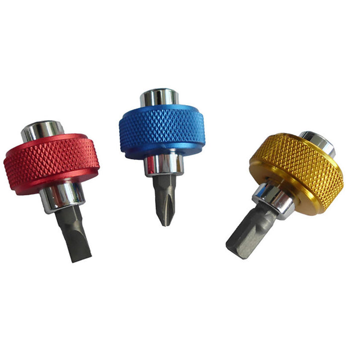SET OF 3 MINI HOLDERS, 2 BITS AND 1/4" ADAPTER CON:P