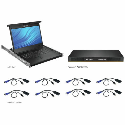 Console Vertiv LRA185KMM8D-001 LCD 18.5’’ - Компютър Кабели и адаптери<<<Компютри| Електроника<<<BigBuy&&&Switch