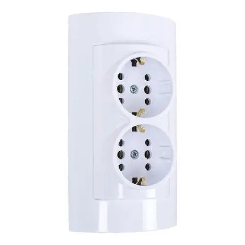 CONTACT DOUBLE EXTERNAL ATRA - Ключове и контакти<<<Електроматериали<<<Praktiker&&&Ключове и