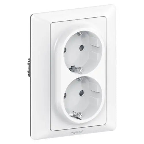 CONTACT DOUBLE MECHANISM WHITE LEGRAND Valena Life - Ключове и контакти<<<Електроматериали<<<Praktiker&&&Ключове и