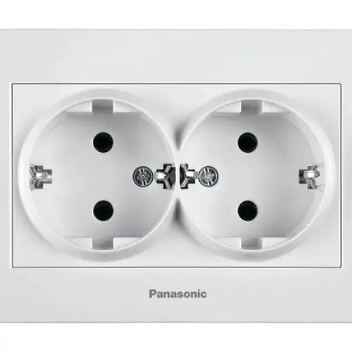 CONTACT DOUBLE PANASONIC KARRE PLUS - Ключове и контакти<<<Електроматериали<<<Praktiker&&&Ключове и