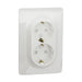 CONTACT DOUBLE SHUKO 16A WHITE SCHNEIDER UNICA (NU206718) - Ключове и контакти<<<Електроматериали<<<Praktiker&&&Ключове