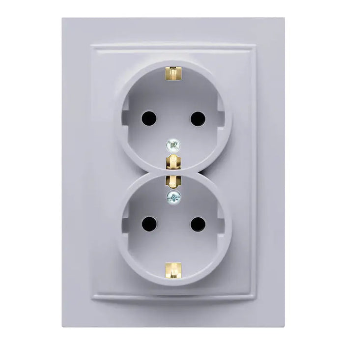 CONTACT DOUBLE SILVER NILSON - Ключове и контакти<<<Електроматериали<<<Praktiker&&&Ключове и