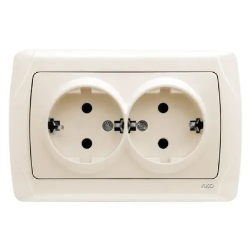 CONTACT DOUBLE VIKO BY PANASONIC Carmen - Ключове и контакти<<<Електроматериали<<<Praktiker&&&Ключове и