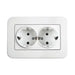 CONTACT DOUBLE WHITE VIKO BY PANASONIC Rollina - Ключове и контакти<<<Електроматериали<<<Praktiker&&&Ключове и