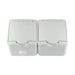 CONTACT IP44 DOUBLE WHITE MELOPLAM TONI - Ключове и контакти<<<Електроматериали<<<Praktiker&&&Ключове и