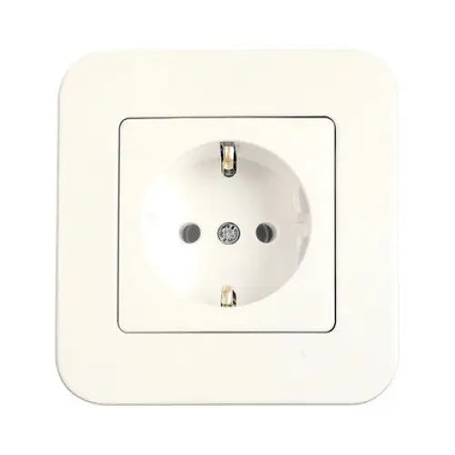 CONTACT SHUKO CREAM VIKO BY PANASONIC Rollina - Ключове и контакти<<<Електроматериали<<<Praktiker&&&Ключове и